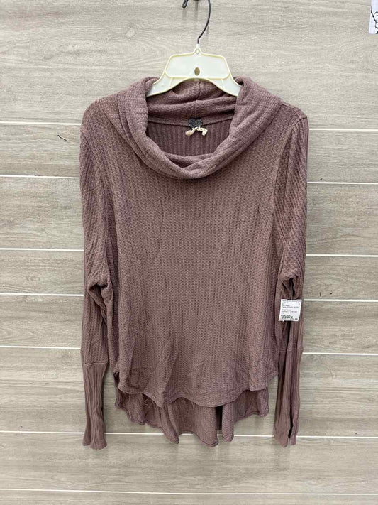 Free People Taupe Womens Women Size S/M Shirt