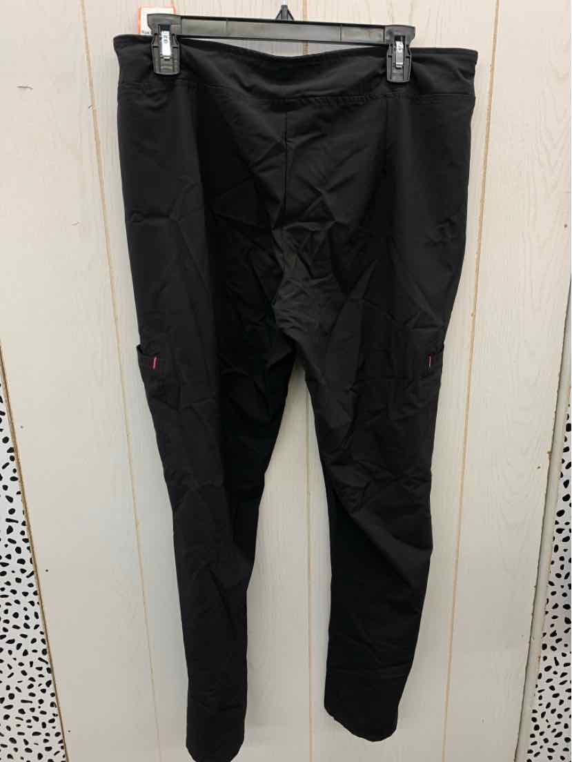 Smitten Black Womens Size L/P Scrub Pants