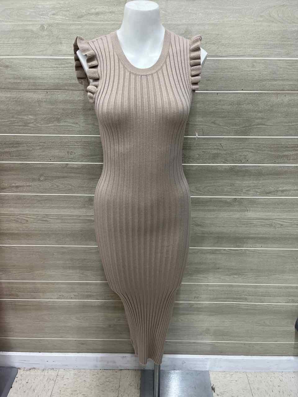 Hem & Thread Size 4/6 Tan Womens Dress