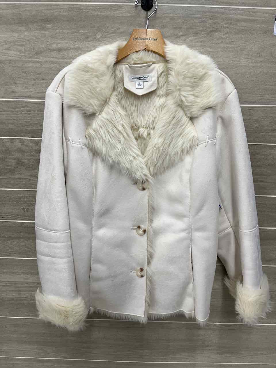 Coldwater Creek Size XL Cream Womens Jacket (Outdoor)