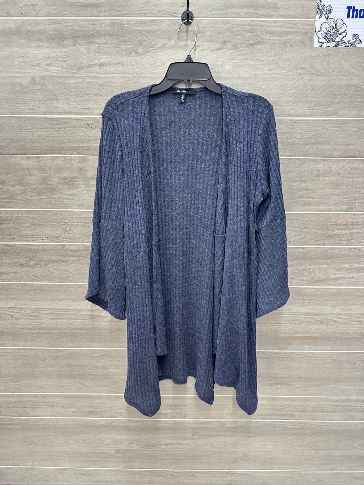 Relativity Blue Womens Women Size XL Sweater