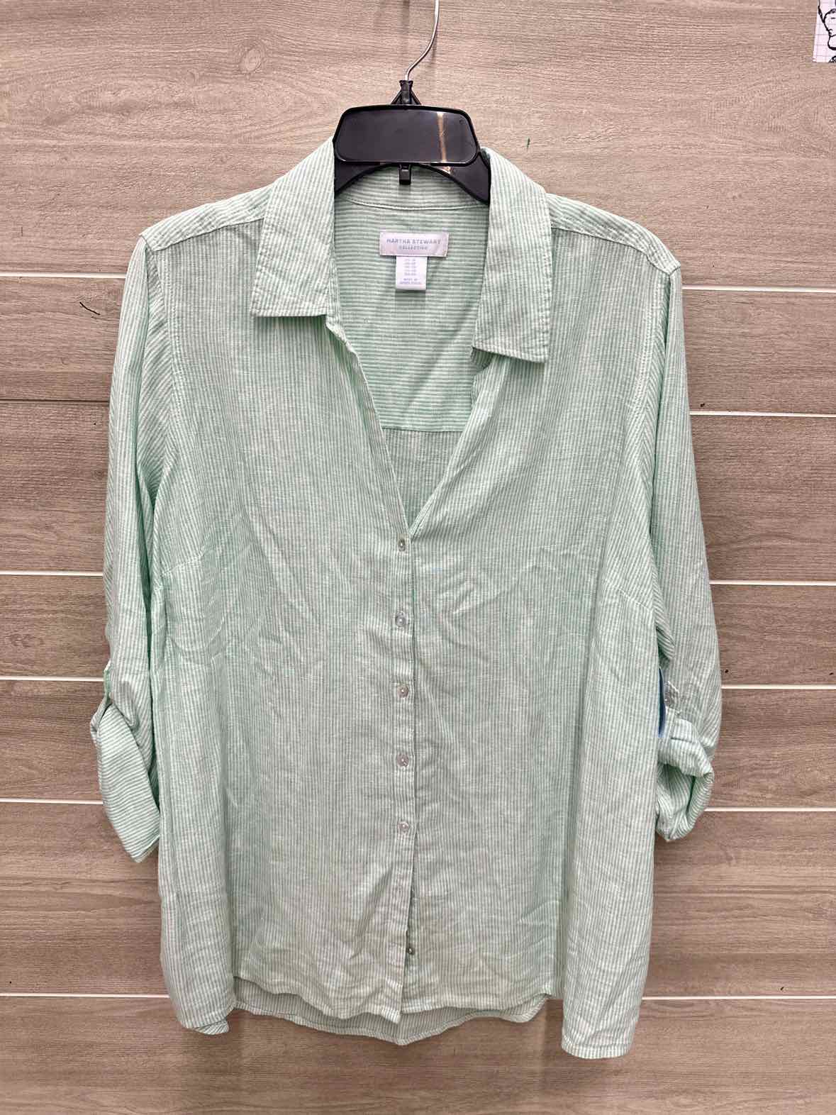 Martha Stewart Size 1X Green Plus Shirt