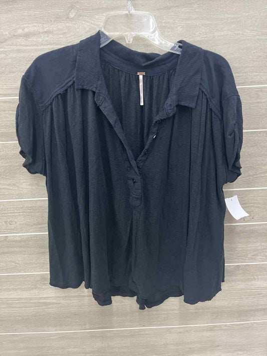 Free People Black Womens Women Size L Shirt