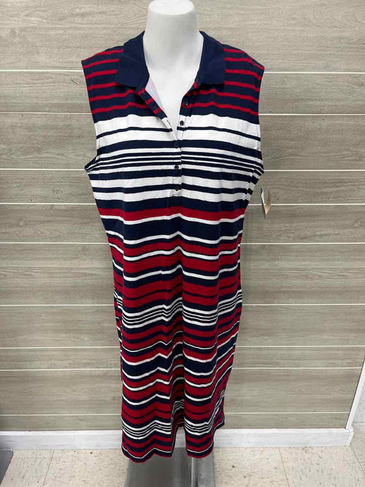 Croft & Barrow Size 14 Blue Womens Dress