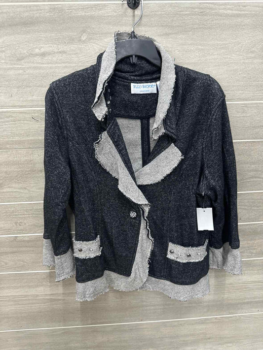 Bleu Bayou Size 10/12 Gray Womens Blazer