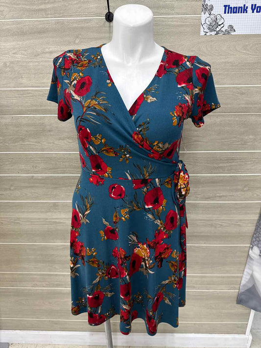 Kaleigh Teal Womens Size 12 Dress
