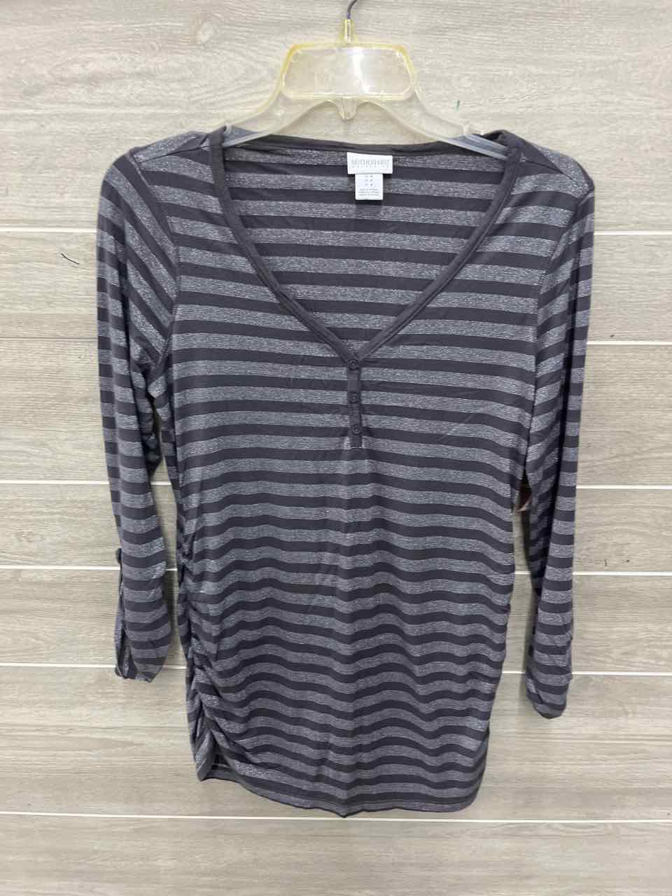 Motherhood Size M Silver Maternity Shirt