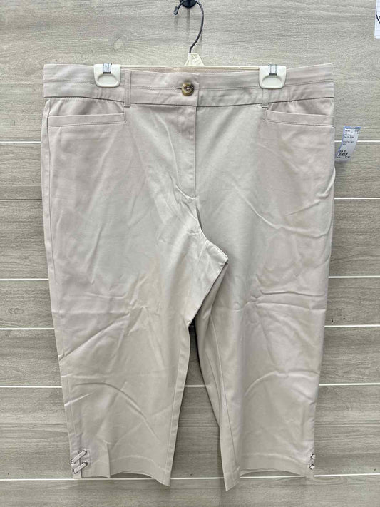 Studio Works Size 16 Khaki Plus Pants