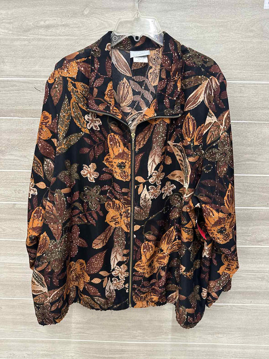 Blair Brown Womens Women Size 3X Blazer