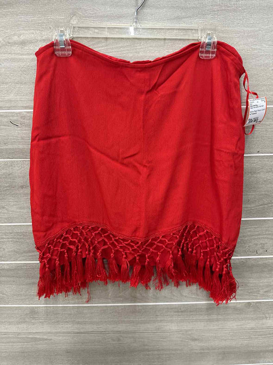 Miss Selfridge Red Womens Women Size 10/12 Skirt