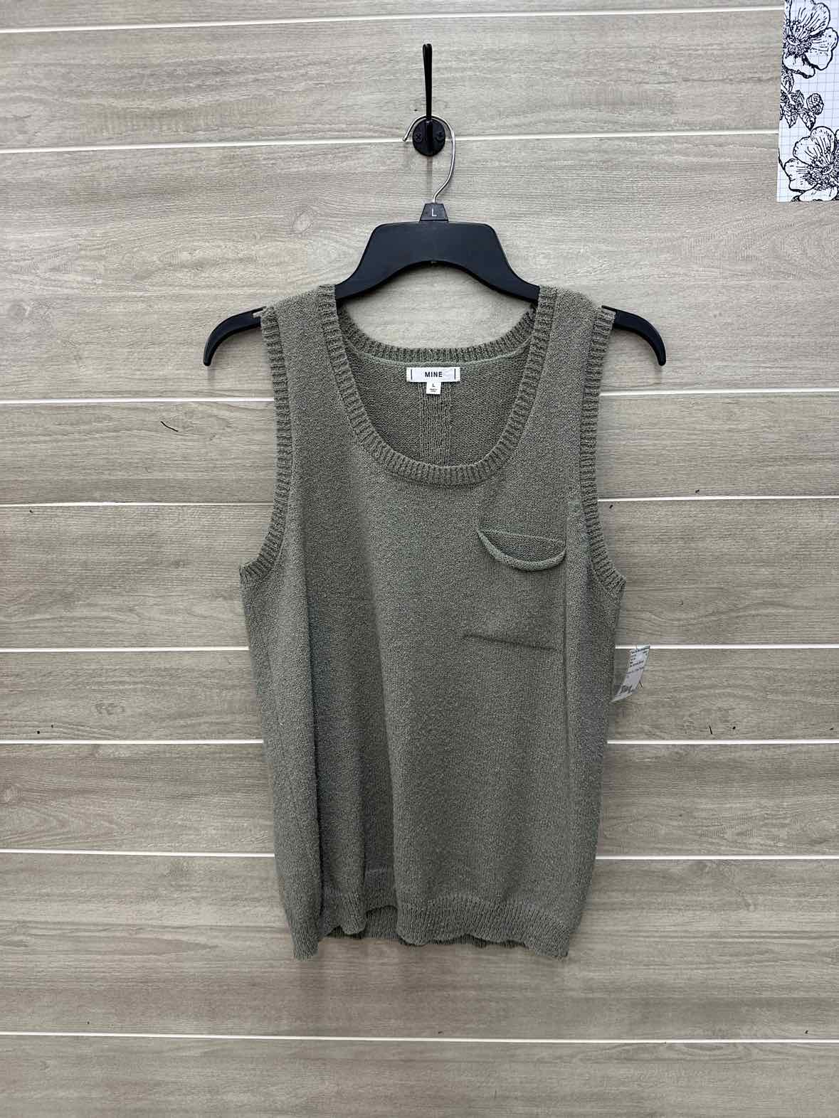 Mine Olive Womens Women Size L Tank Top