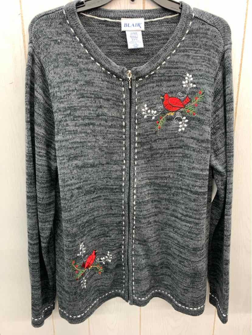 Blair Gray Womens Size L Sweater