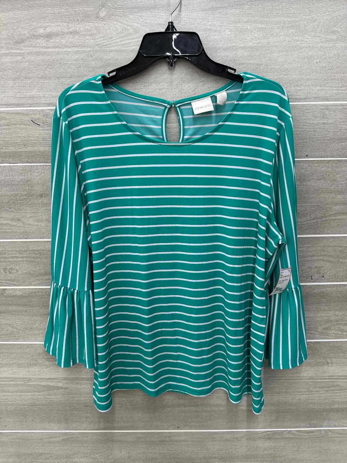 Chico's Green Womens Women Size L Shirt