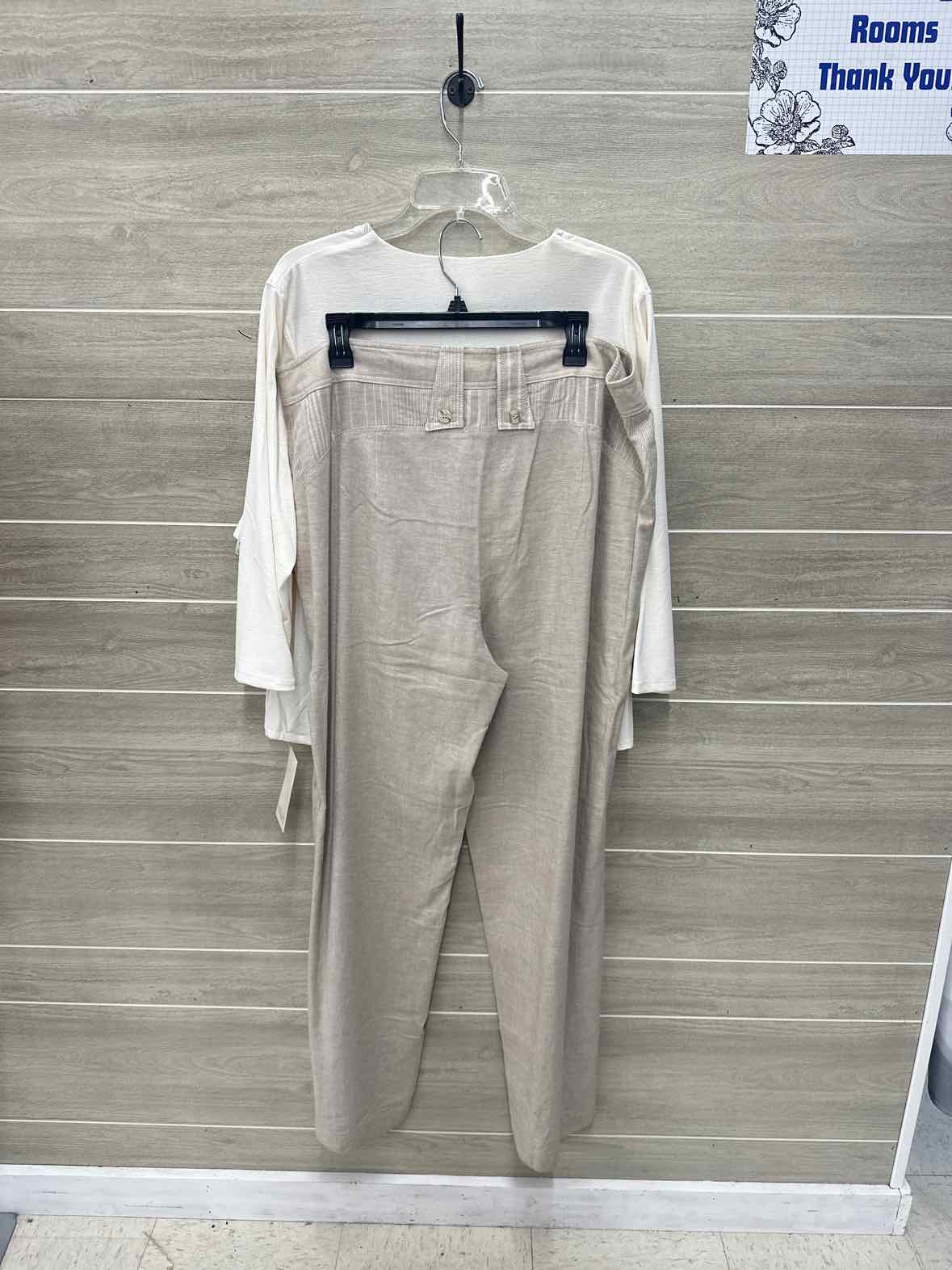 Lucien Size 18 Cream Womens Pant Set
