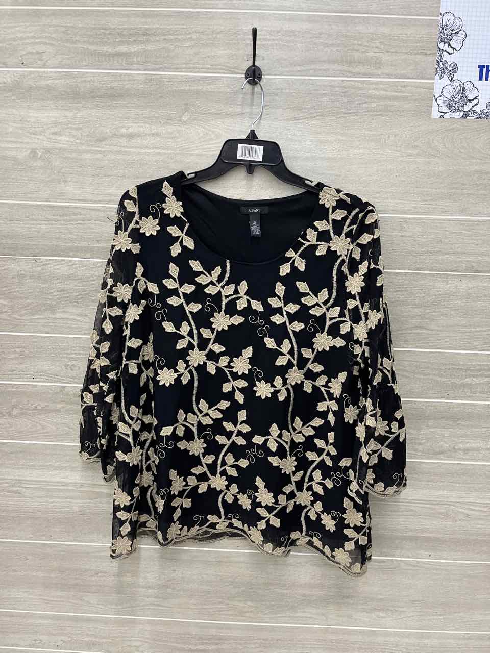 Alfani Size XL Black Womens Shirt