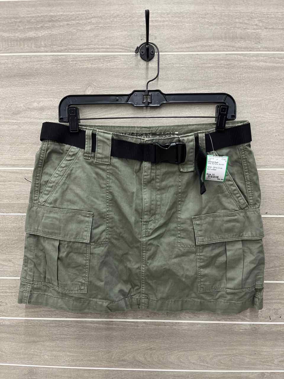 American Eagle Size 10 Olive Womens Skirt