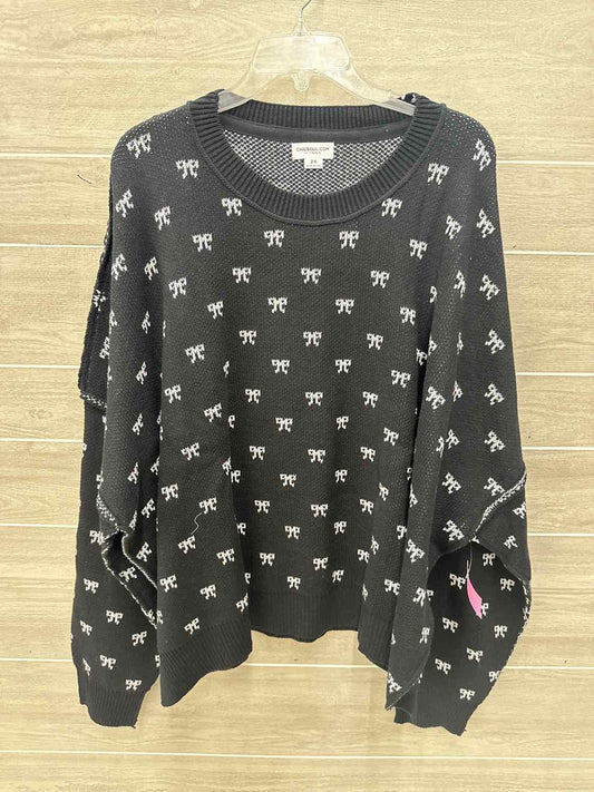 Chicsoul Size 2X Black Plus Sweater