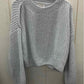 Pink Rose Gray Womens Size L Sweater