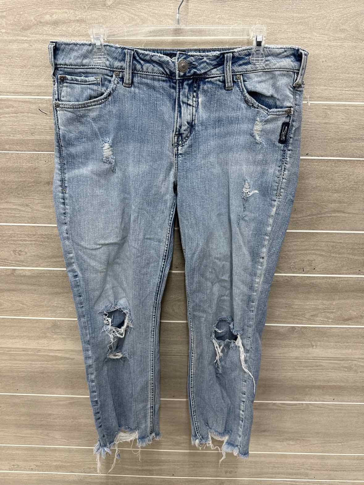 Silver Size 12/14 Blue Womens Jeans