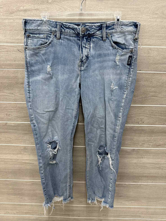 Silver Size 12/14 Blue Womens Jeans