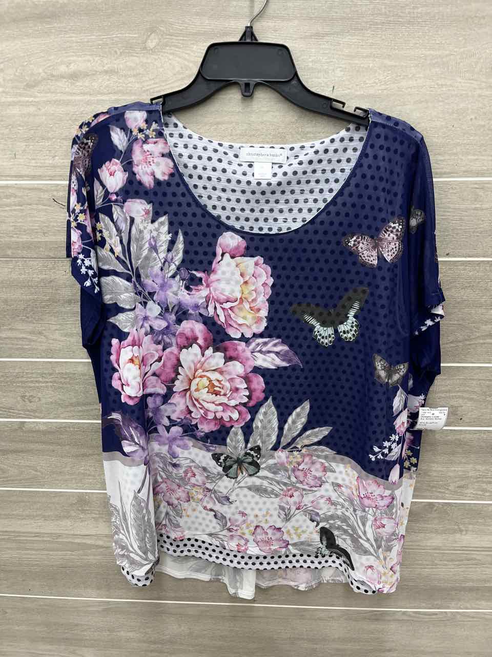Christopher & Banks Size XL Blue Womens Shirt