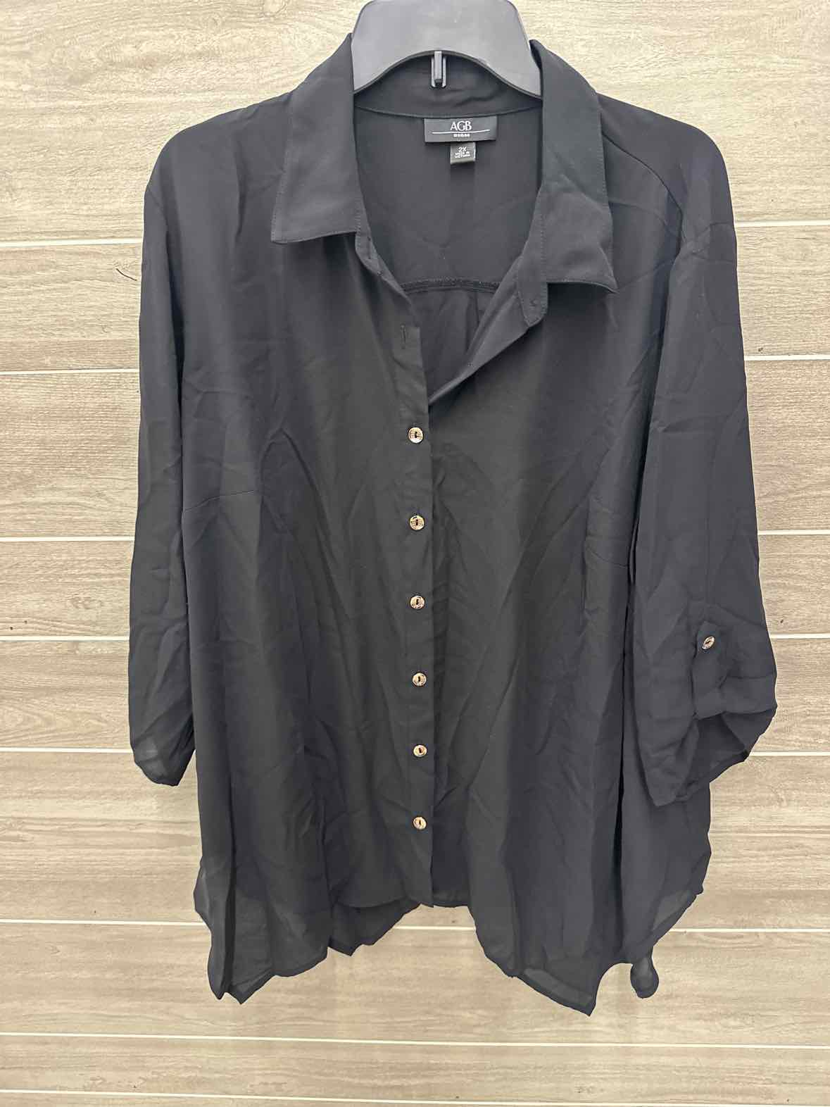 AGB Size 2X Black Plus Shirt