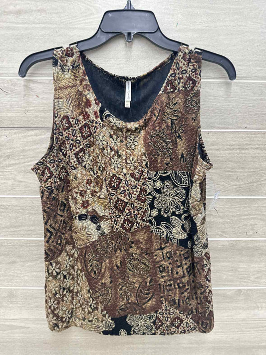 White Stag Size L Brown Womens Tank Top