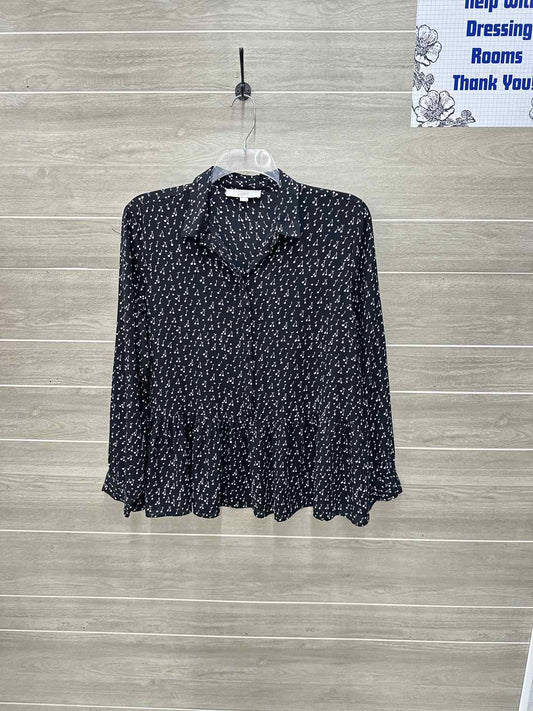LOFT Size XL Black Womens Shirt