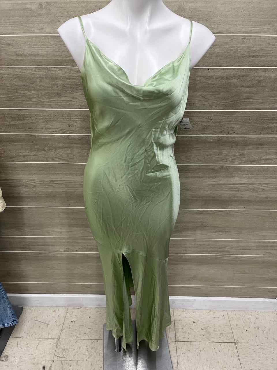 TopShop Size 6 Green Womens Dress