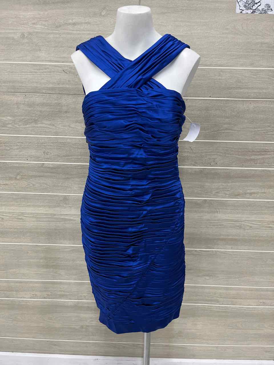 Calvin Klein Size 8 Blue Womens Dress