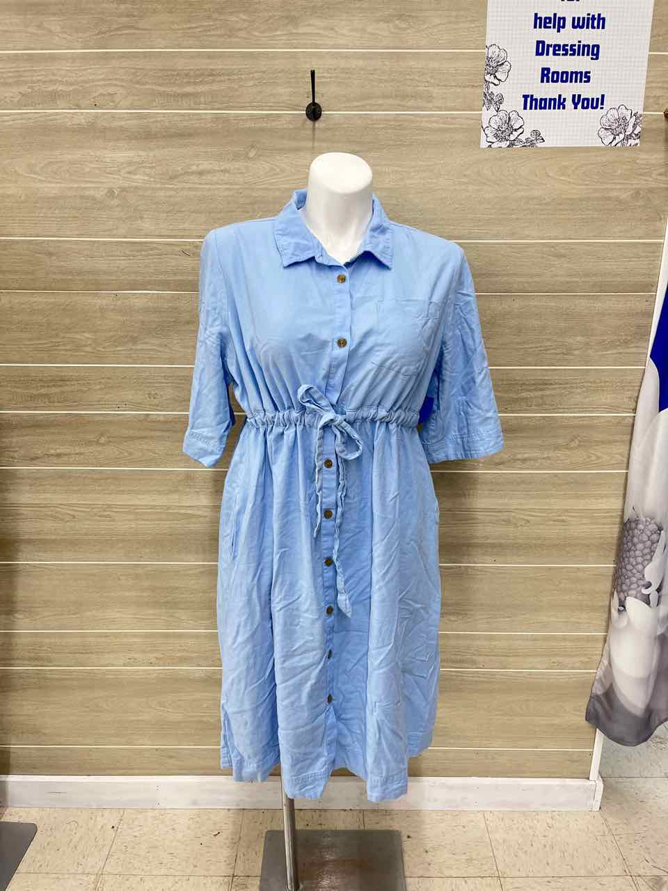 Isabel Size XXL Blue Maternity Dress