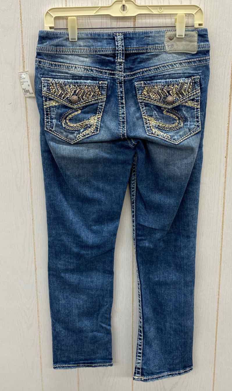 Silver Blue Womens Size 4 Jeans