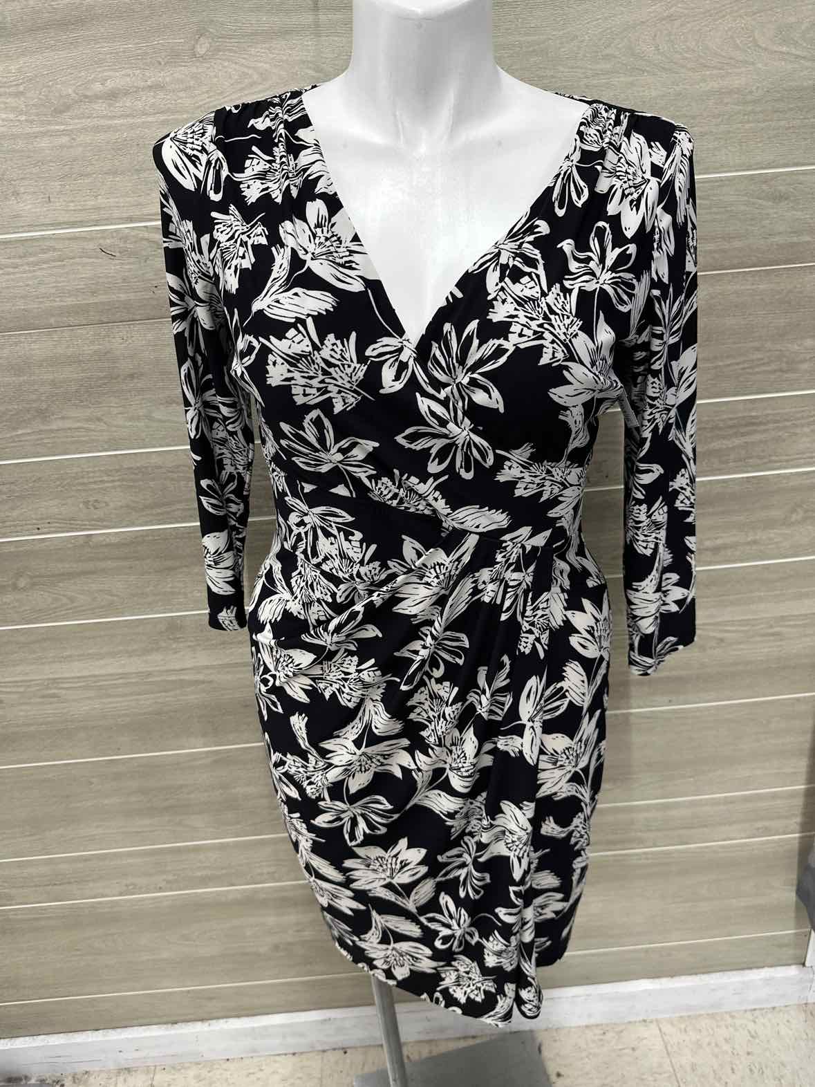 Calvin Klein Size 12 Black Womens Dress