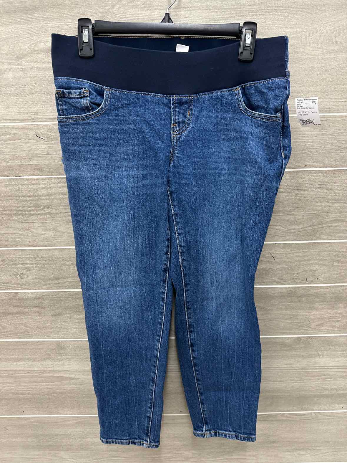 Old Navy Size 4 Short Blue Maternity Jeans
