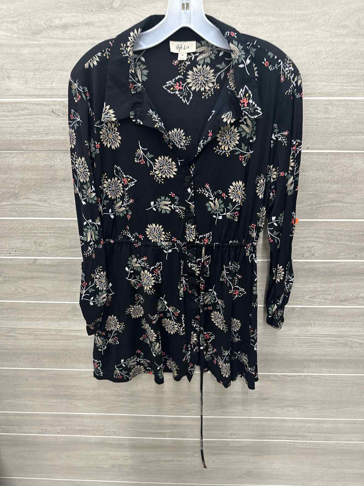 Style & Co Size XL Black Womens Shirt