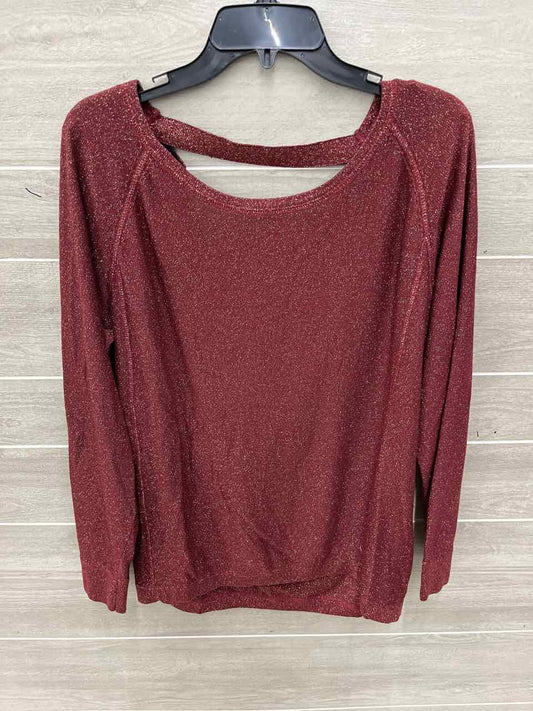 ANA Burgundy Womens Women Size XL Sweater