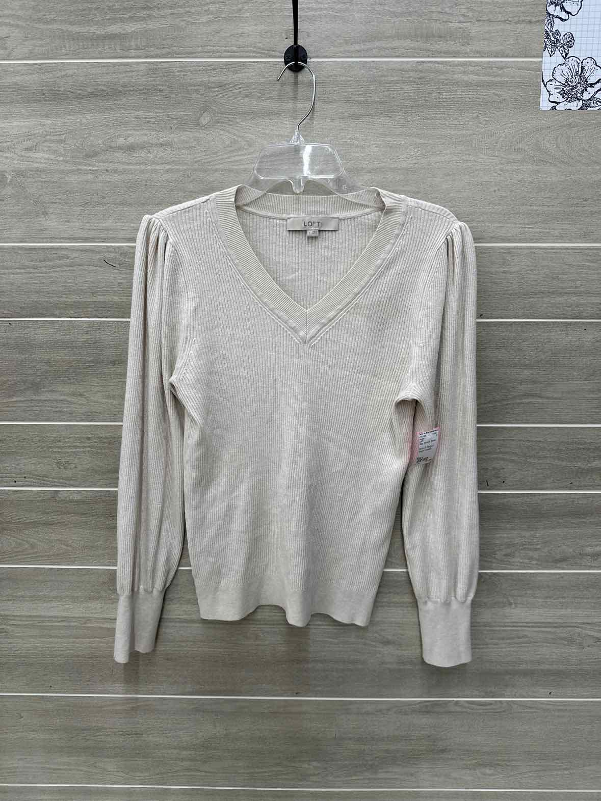 LOFT Size L Beige Womens Sweater