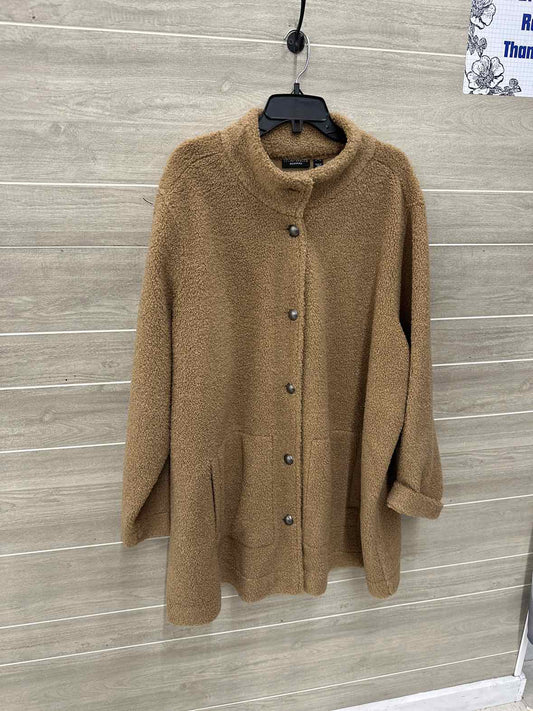 Susan Graver Size 4X Tan Plus Jacket (Outdoor)