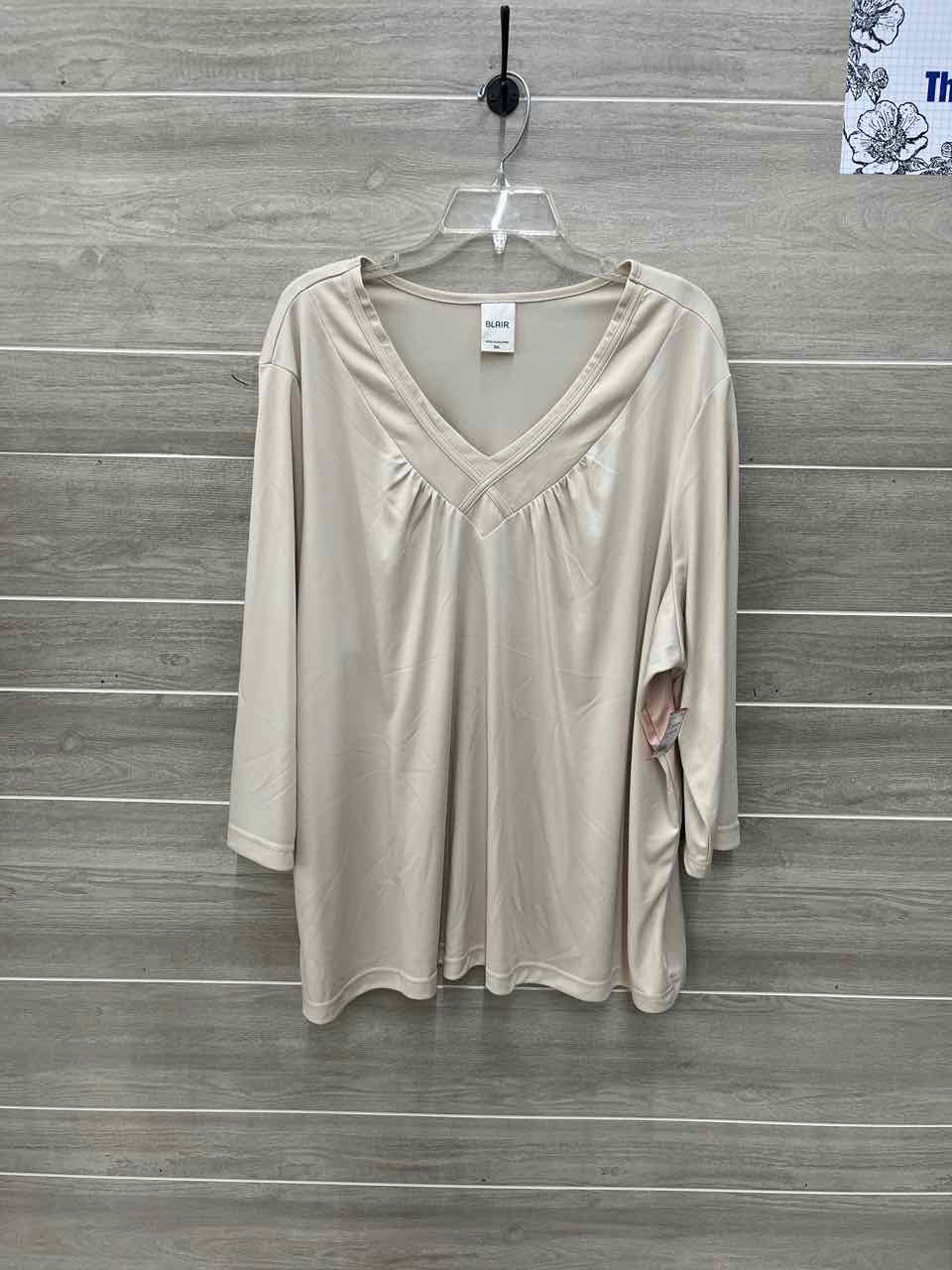 Blair Cream Womens Women Size 3X Shirt