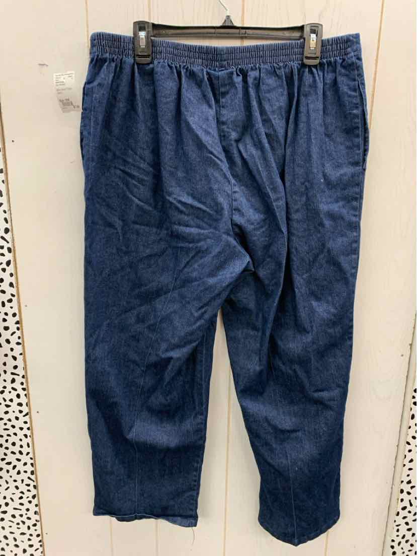 Alfred Dunner Blue Womens Size 16W Pants