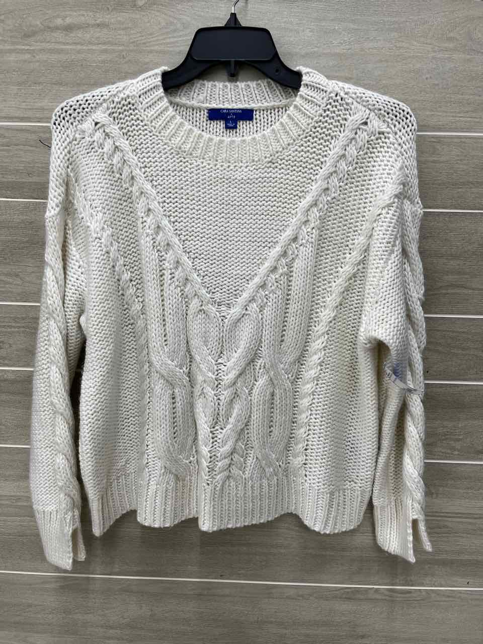 Cara Santana x Apt 9 Size L Cream Womens Sweater
