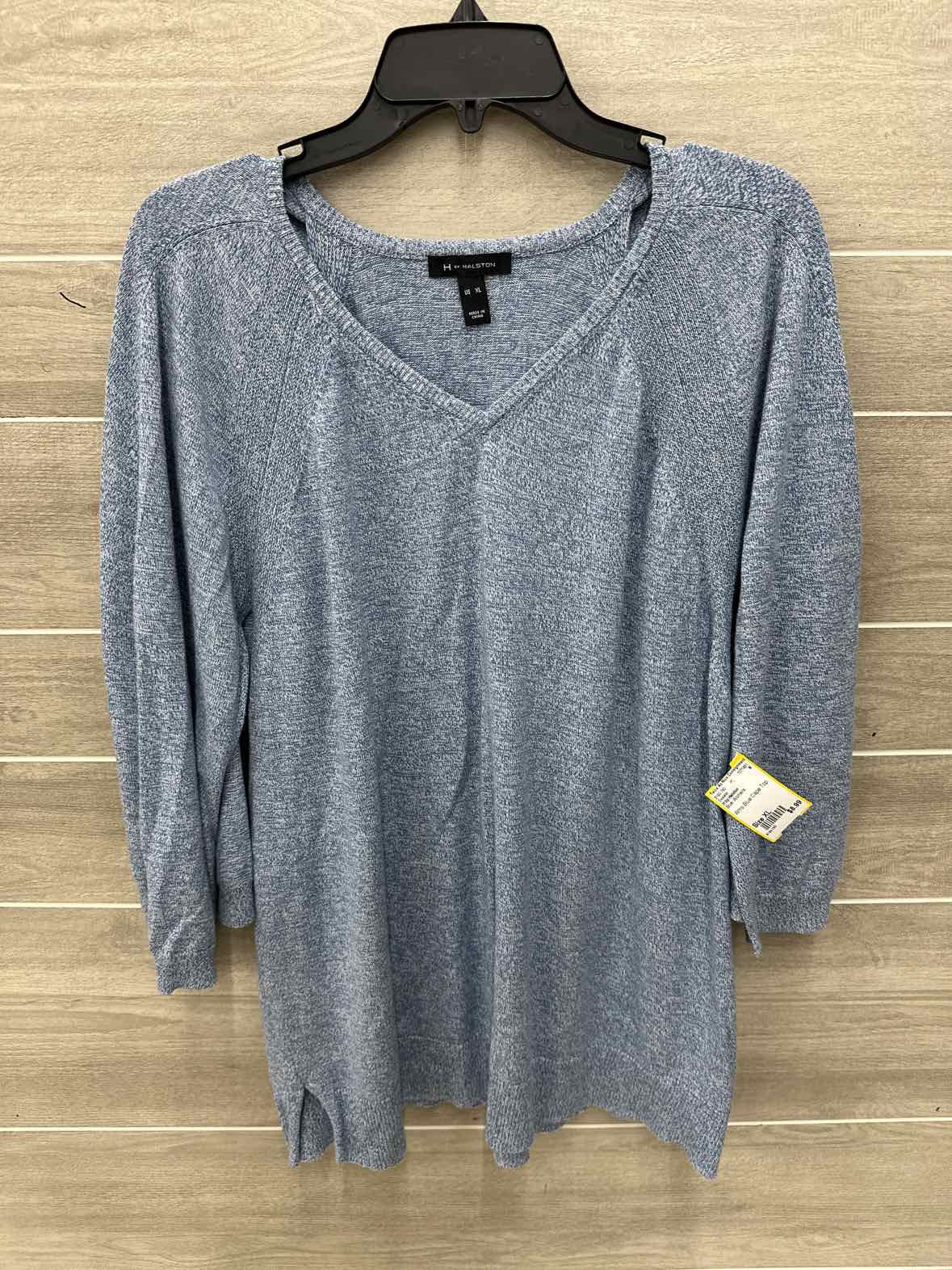 H by Halston Blue Womens Size XL Sweater