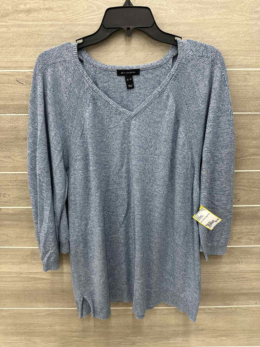 H by Halston Blue Womens Size XL Sweater