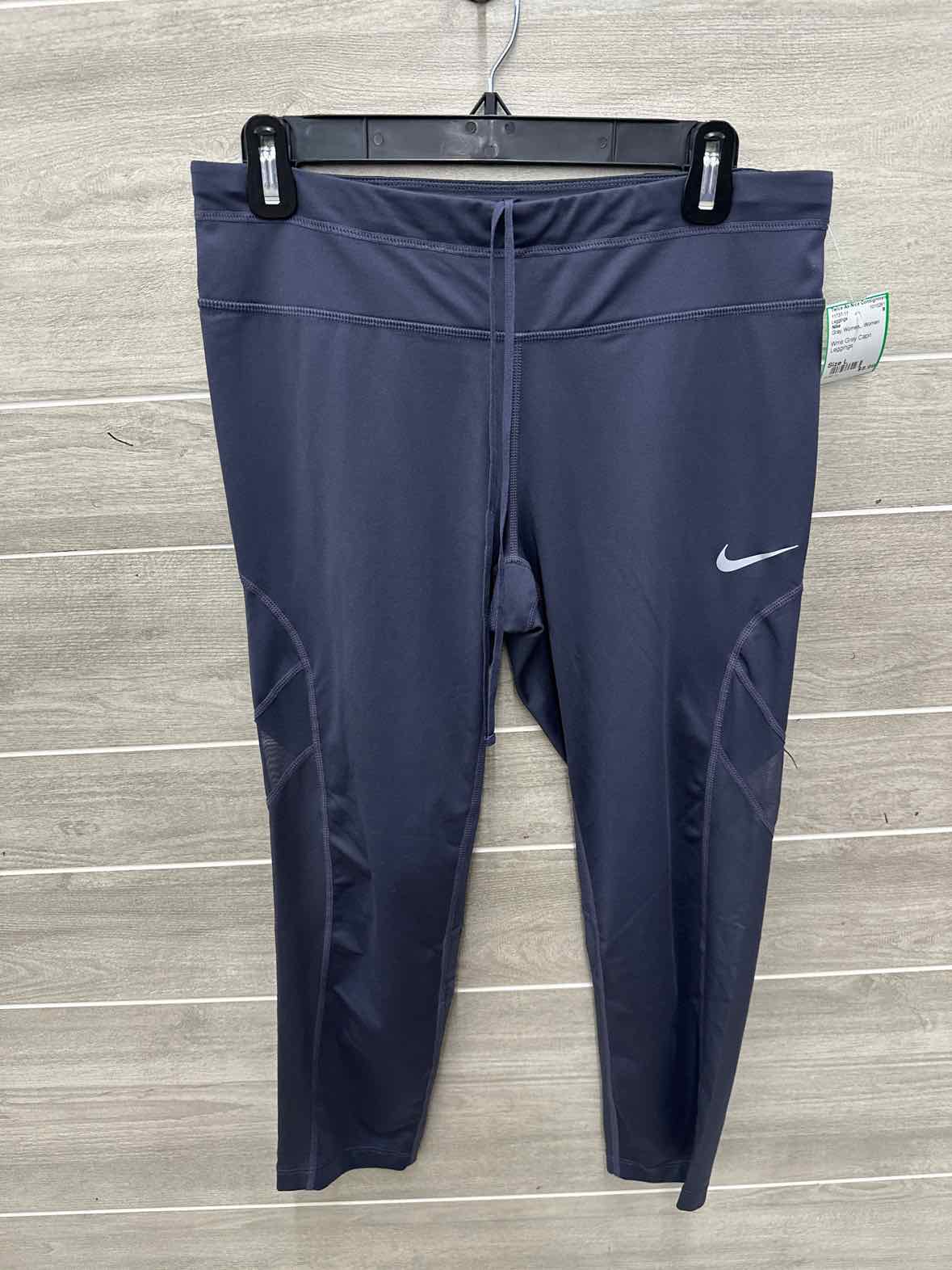 Nike Size L Gray Womens Leggings