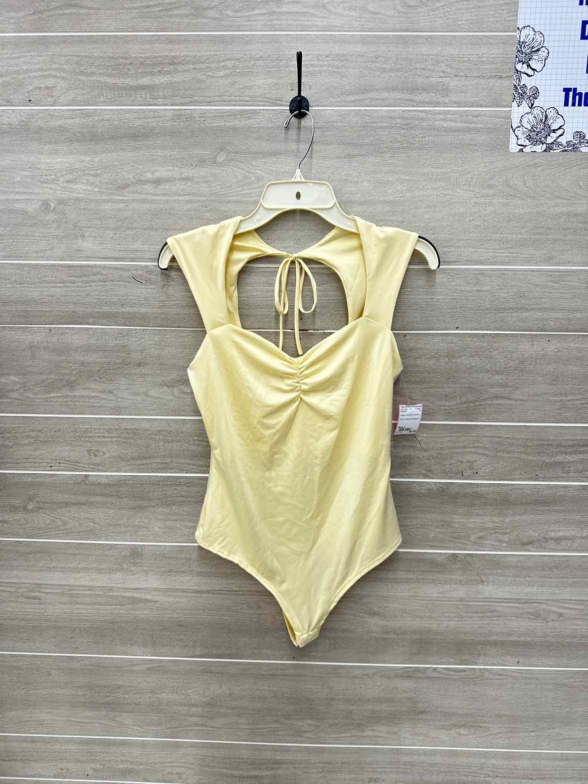 Size L Yellow Womens Bodysuit