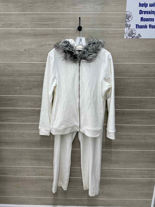Boston Proper Size M White Womens Pant Set
