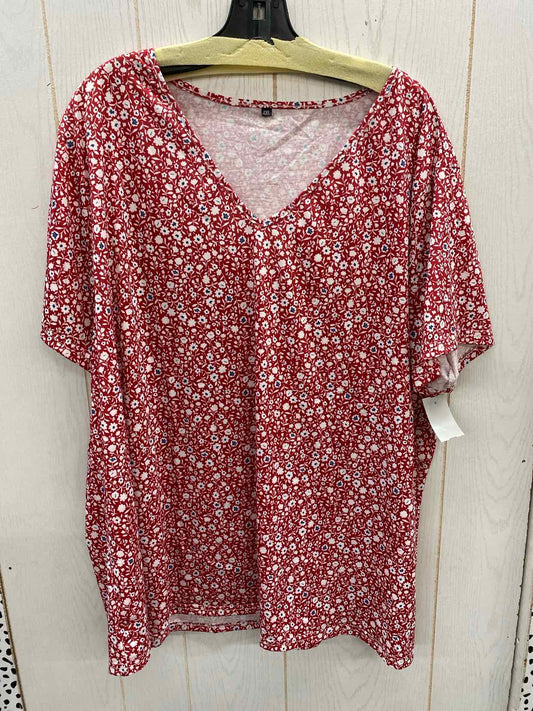 Red Womens Size 4X Shirt