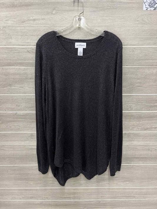 Peck & Peck Size XL Black Womens Shirt