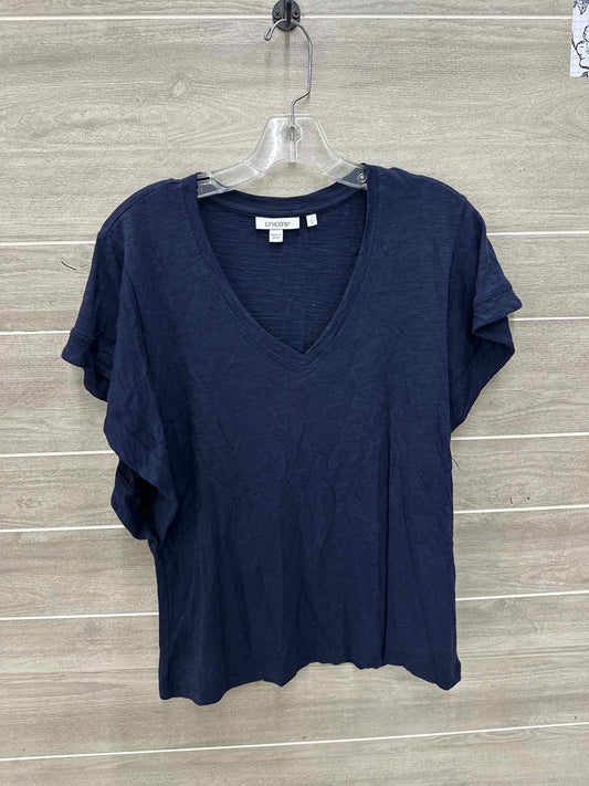 Chico's Blue Womens Size M Shirt