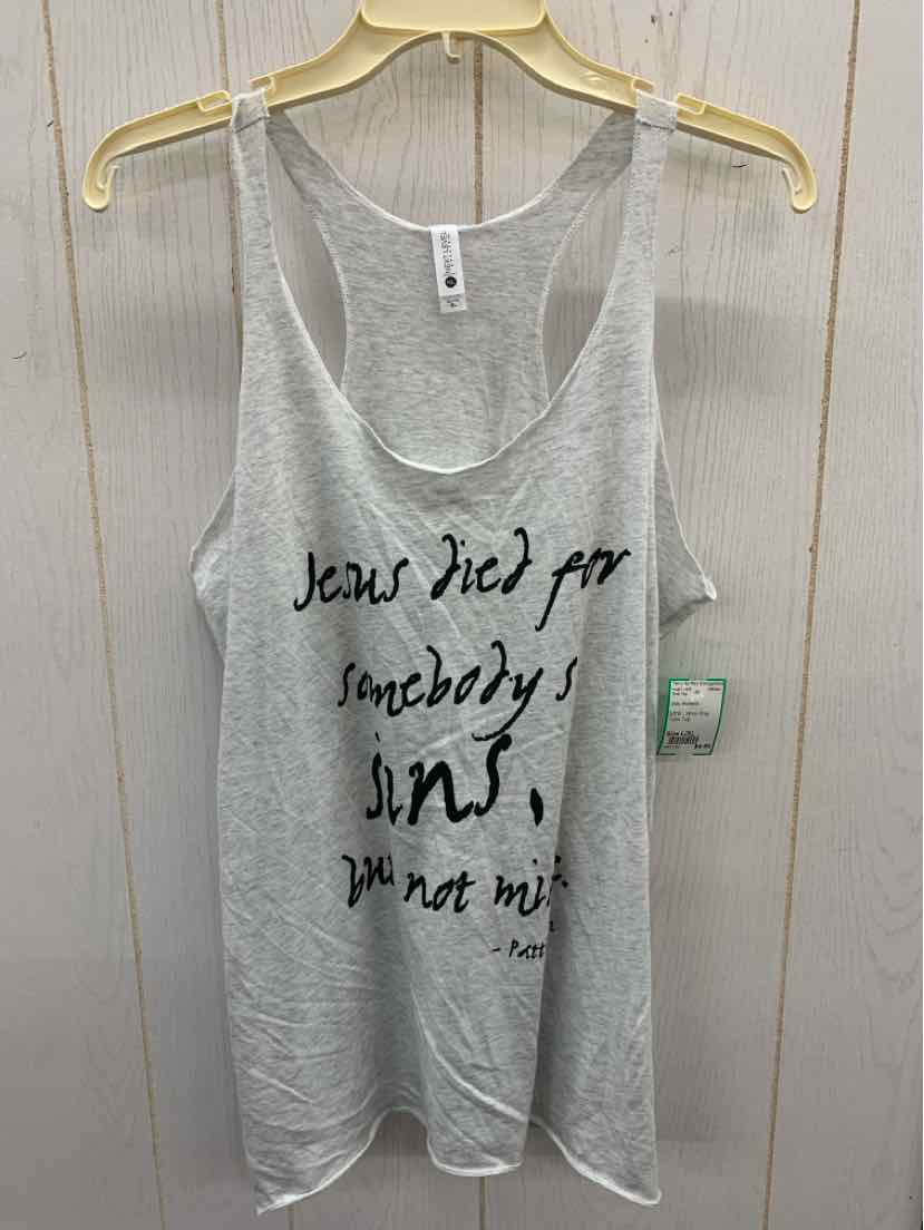 Gray Womens Size L/XL Tank Top